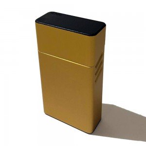 Металлический портсигар на 20 сигарет DEDO (золотой, серебрянный)